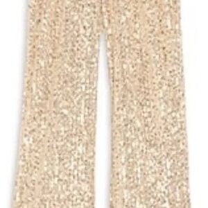 Aqua Kids Formal Sequin Pants in Silver